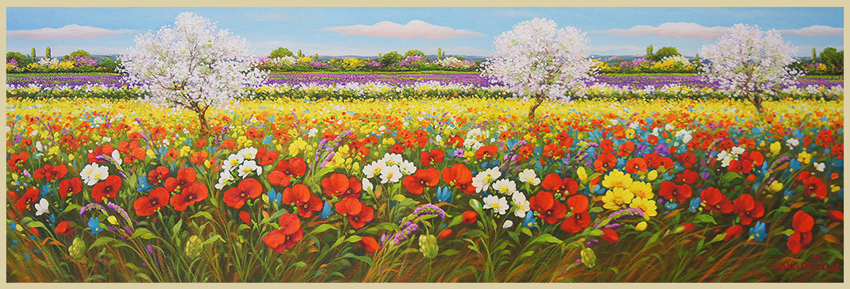 Paesaggio fiorato