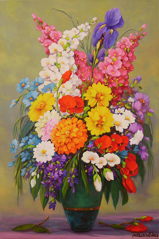 Vaso con fiori